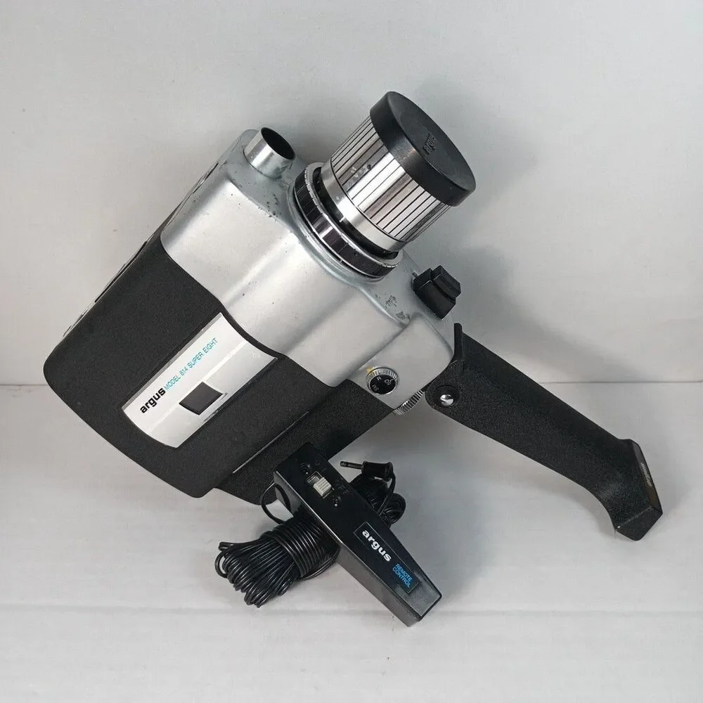 Vintage Argus Super 8 Movie Camera Model‎ 814 W/Box And Docs Untested